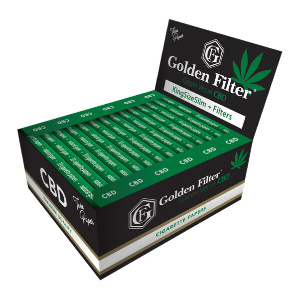 bibułki GOLDEN FILTER GREEN VERVE CBD KSS+FILTR